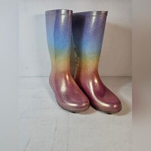 Cat & Jack rainbow rain boot Size 3